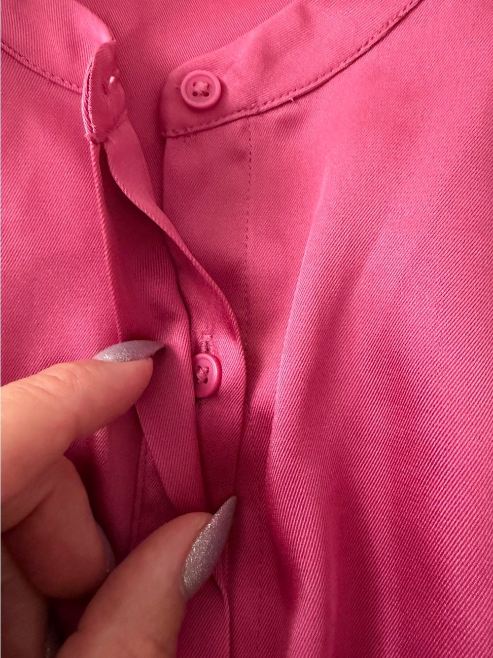 Express Women's Ruffled Sleeveless Blouse - Raspberry Pink XL - Picture 5 of 5
